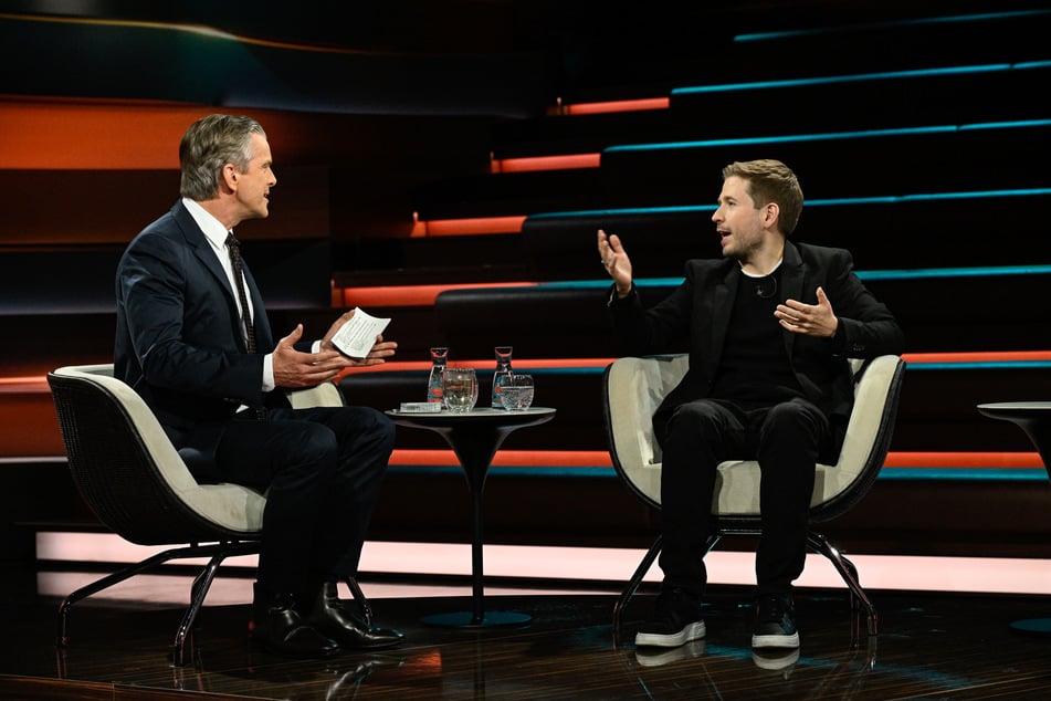 Markus Lanz (56, l.) diskutierte am Donnerstagabend in seiner Sendung mit dem früheren SPD-Generalsekretär Kevin Kühnert (36, SPD).