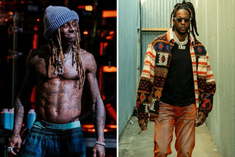 2 Chainz (r.) and Lil Wayne (l.) are dropping a sequel to their 2016 collab titled WELCOME 2 COLLEGROVE this Friday.