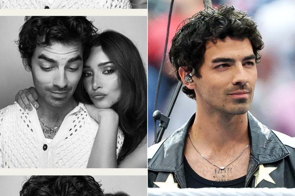 Singer Joe Jonas has made his romance with model Tatiana Gabriela (c.) official on social media after the two were first linked in January.
