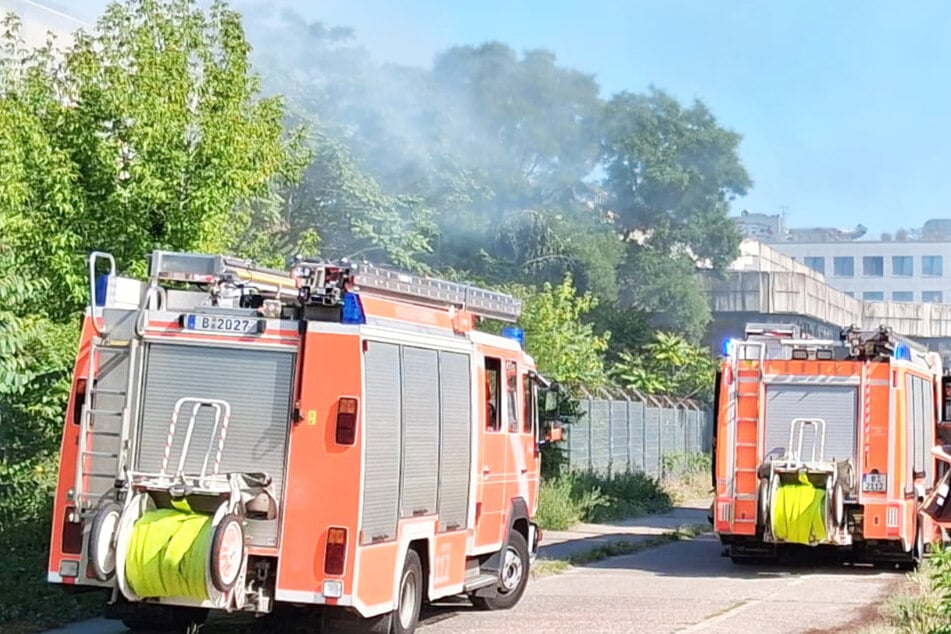 Die Berliner Feuerwehr war mit 51 Kräften im Berliner Ortsteil Alt-Hohenschönhausen im Einsatz.