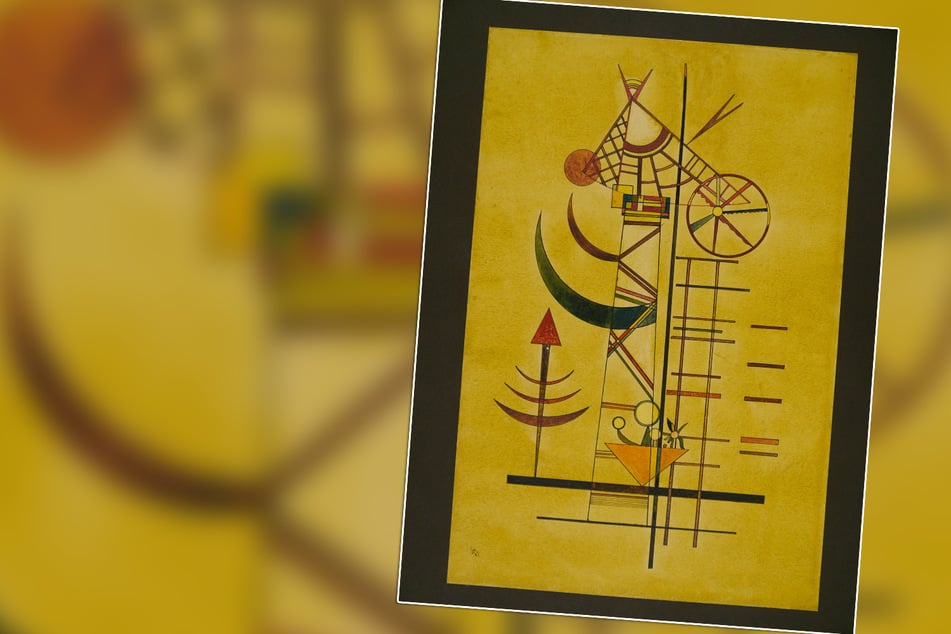 Das Kunstwerk "Gebogene Spitzen" von Wassily Kandinsky ist nach gut 70 Jahren wieder aufgetaucht.
