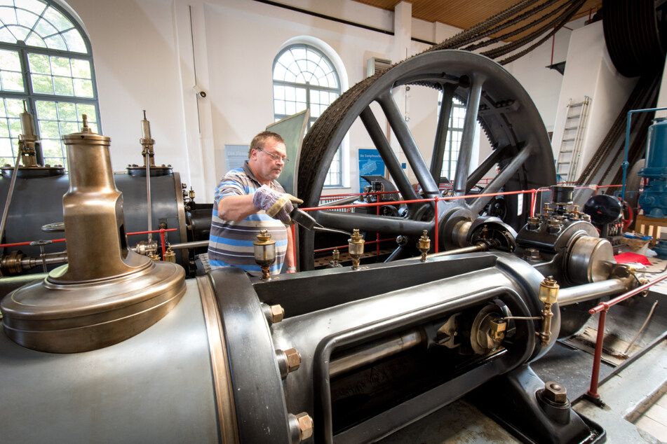 Im Stadt- und Dampfmaschinenmuseum gibt es viel zu entdecken - wie beispielsweise diese mehr als 100-jährige Dampfmaschine.