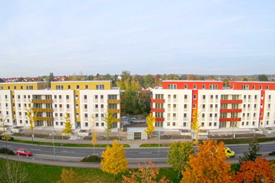 Auf der Richard-Wagner-Straße 7-13 in Radeberg werden 40 Wohnungen fertiggestellt.