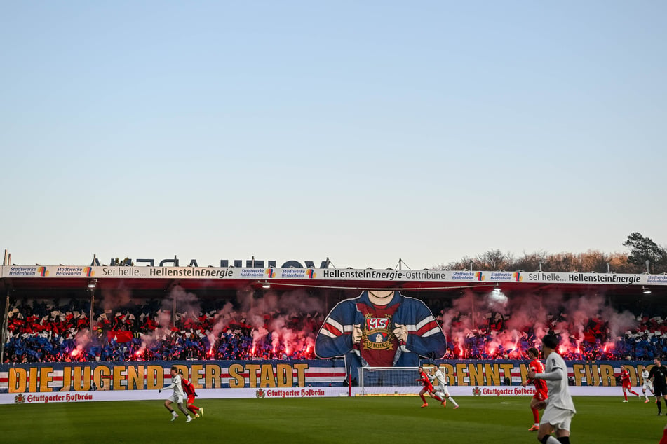 Die Voith-Arena in Heidenheim wird heute prall gefüllt sein.