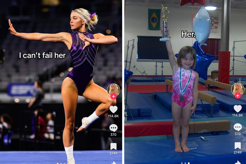 In her final NCAA gymnastics season, Olivia Dunne has decided to make it all about paying homage to the wide-eyed younger version of herself.