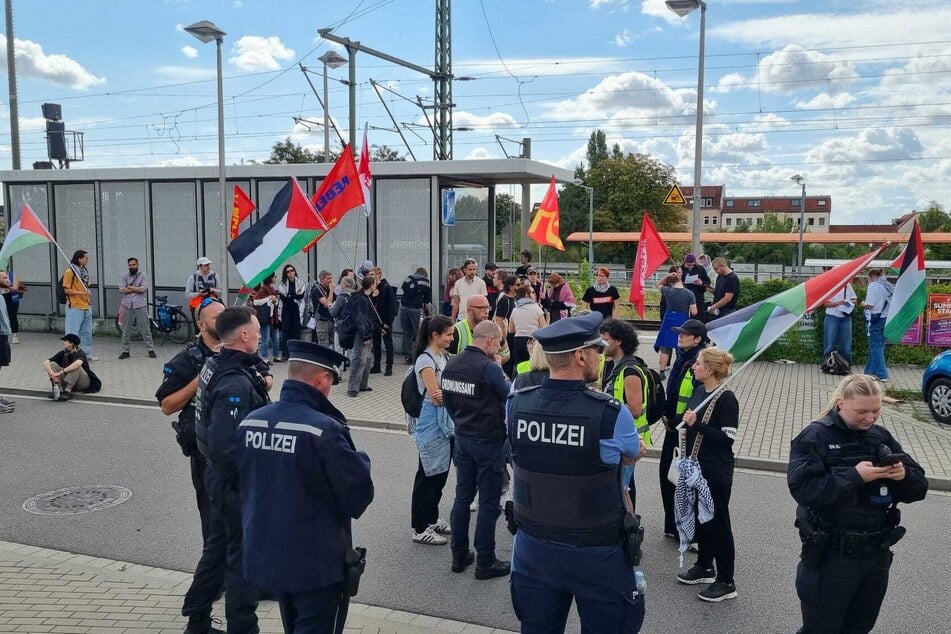 Am Sonntag zogen die Protestierenden weiter.