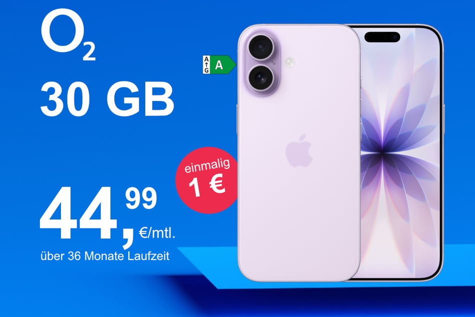 Das neue iPhone 17 inkl. 30 GB Datenvolumen für nur 1 Euro exklusiv bei o2.