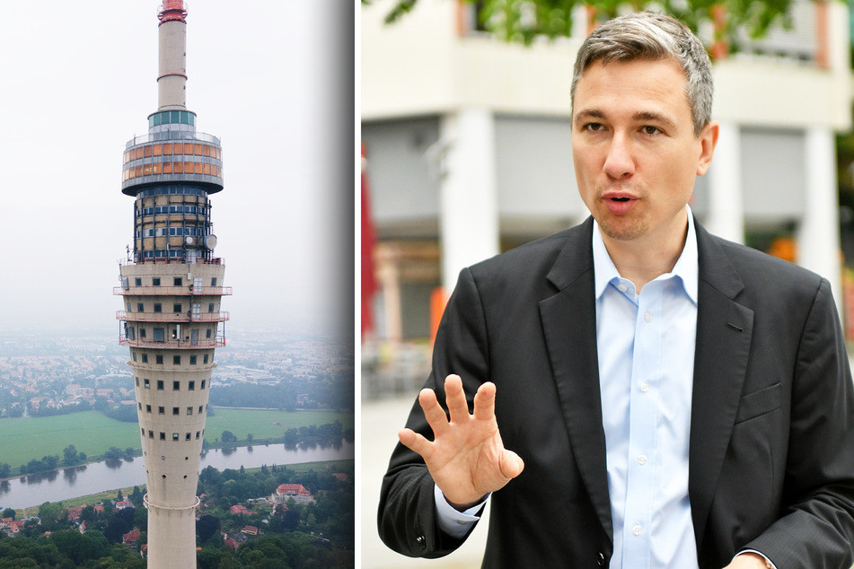Für den Fernsehturm gibt es mehr 5 Millionen Euro weniger Förderung. Baubürgermeister Stephan Kühn (42, Grüne) verteidigt sich.