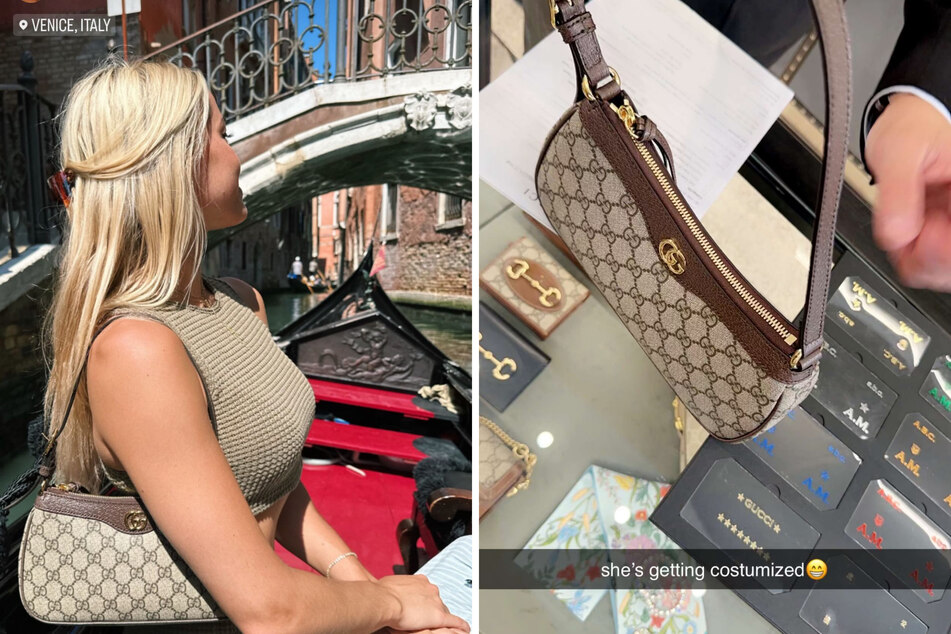 Olivia Dunne shows off her Gucci life in Italy with customized bag