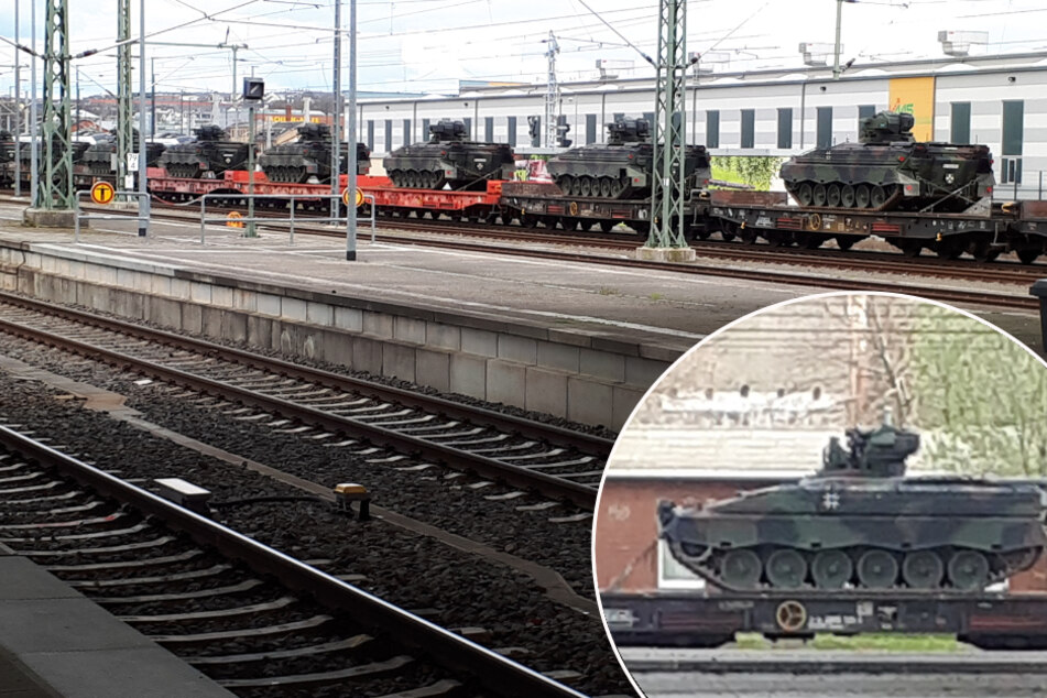 Panzerzug in Chemnitz gesichtet: Das sagt die Bundeswehr dazu
