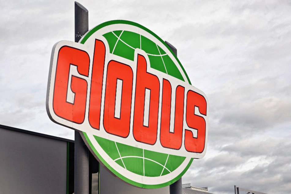 Das Logo des Globus-Supermarkts.