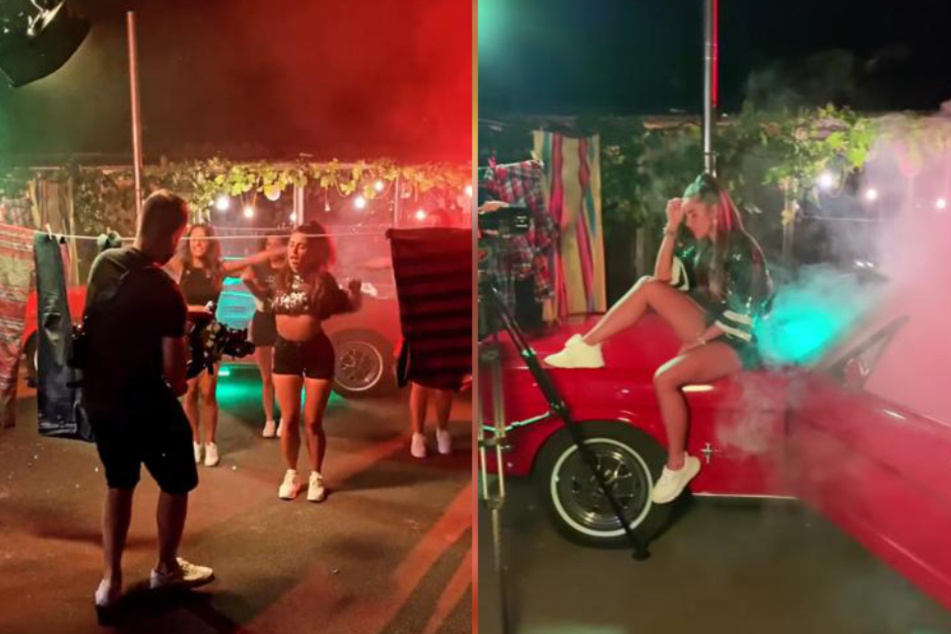 Vor Kurzem gab Sarah Lombardi (27) ihren Fans via Instagram einen kleinen Einblick zu den Dreharbeiten ihres neuen Mudikvideos.
