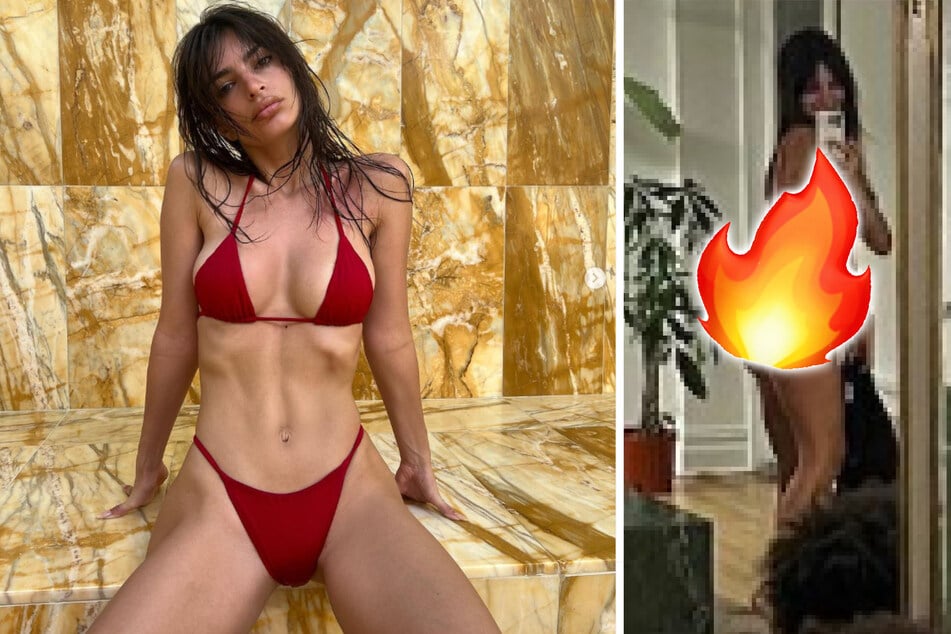 Emily Ratajkowski and Eric André fan romance rumor flames with spicy V-Day snaps
