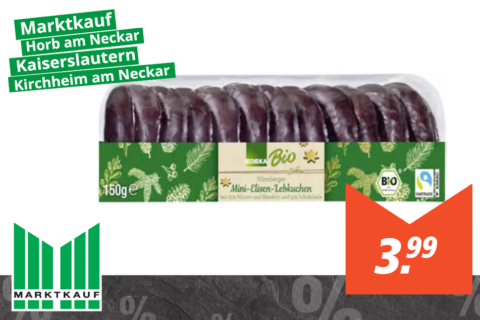 EDEKA Bio Mini Elisen-Lebkuchen für 3,99 Euro