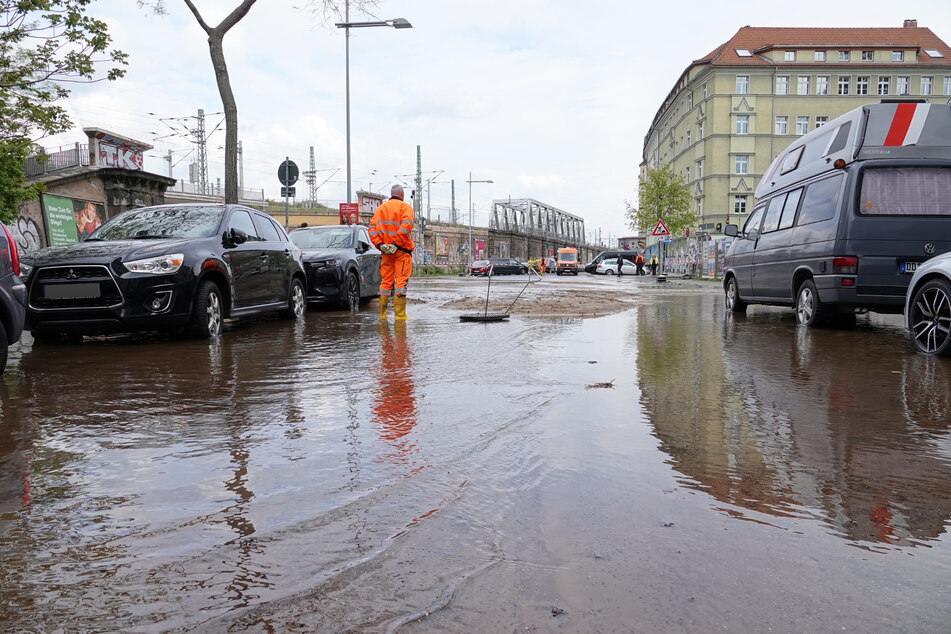 In der Neustadt kam es am Mittwoch zu Überschwemmungen.
