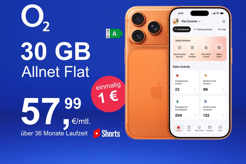 Das neue iPhone 17 Pro inkl. 30 GB Datenvolumen für nur 1 Euro exklusiv bei o2.