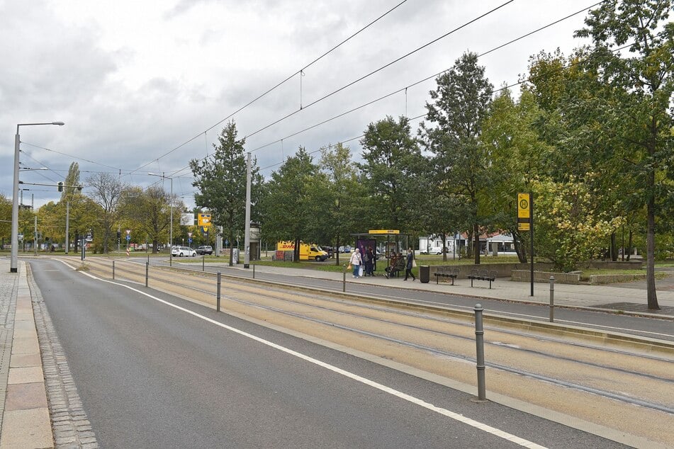 Am Strehlener Platz ist ein Mann (27) am Sonntag fünf Kriminellen zum Opfer gefallen. (Archivbild)