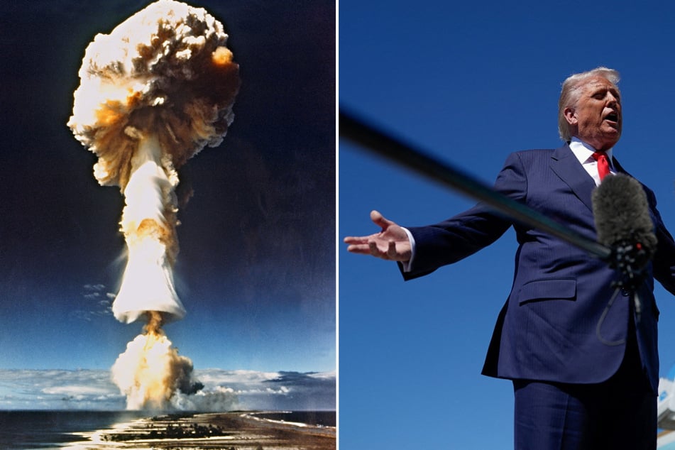 President Donald Trump on Sunday hinted that the US would conduct underground nuclear tests, having accused Russia and China of doing the same.