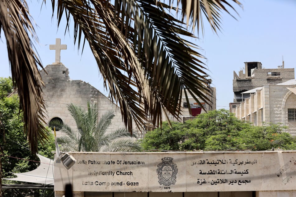 An Israeli strike on Gaza's only Catholic church, where civilians were sheltering on Thursday, killed at least two people.