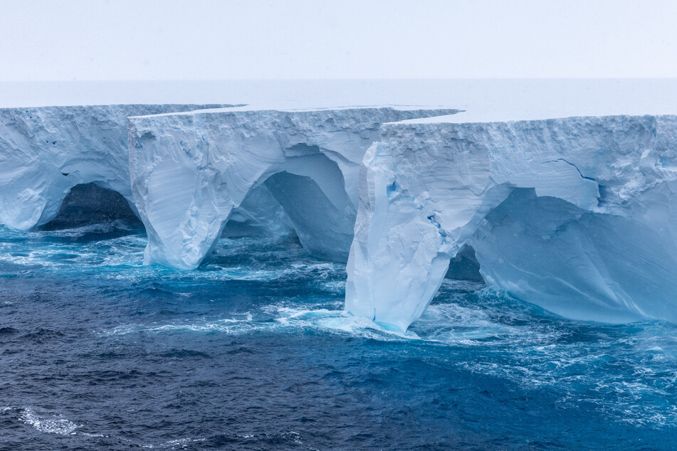 Der Eisberg Nummer A23a ist 4000 Quadratmeter groß.