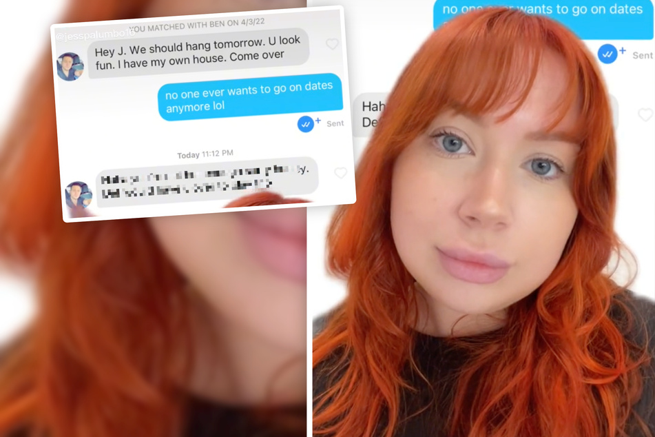 Frau entsetzt, als ihr Tinder-Match erklärt, warum er kein Date mit ihr möchte