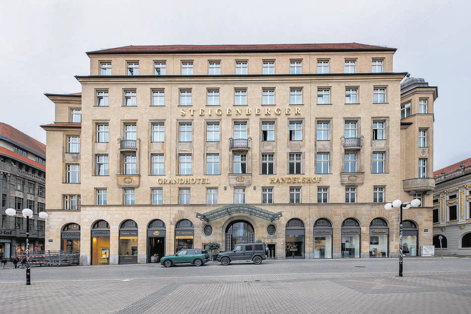 Das Grandhotel Steigenberger in der Leipziger City - hier logieren die Länderchefs. Um das Luxushotel wird ein Sperrkreis gezogen, den niemand betreten darf.