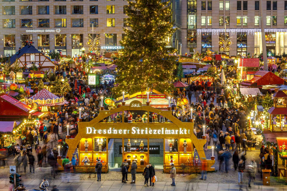 Der Striezelmarkt fand im vergangenen Jahr zum 585. Mal statt - mit vielen Besuchern.