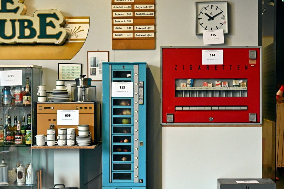 Lebensmittelautomat im Ex-DDR-Museum am Albertplatz.