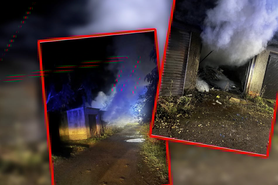 Garagen in Flammen: Polizei ermittelt wegen Brandstiftung