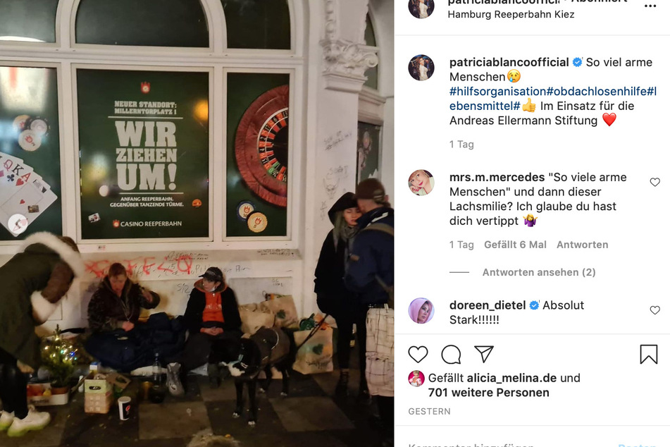 Obdachlose in Hamburg.