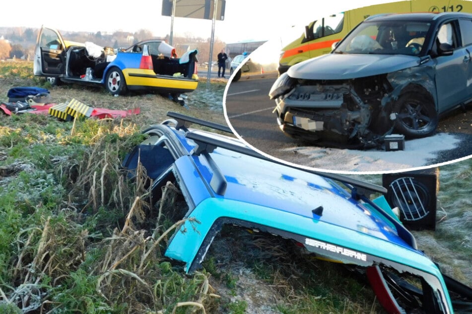 Suzuki-Fahrer missachtet Vorfahrt, zwei Personen im Krankenhaus