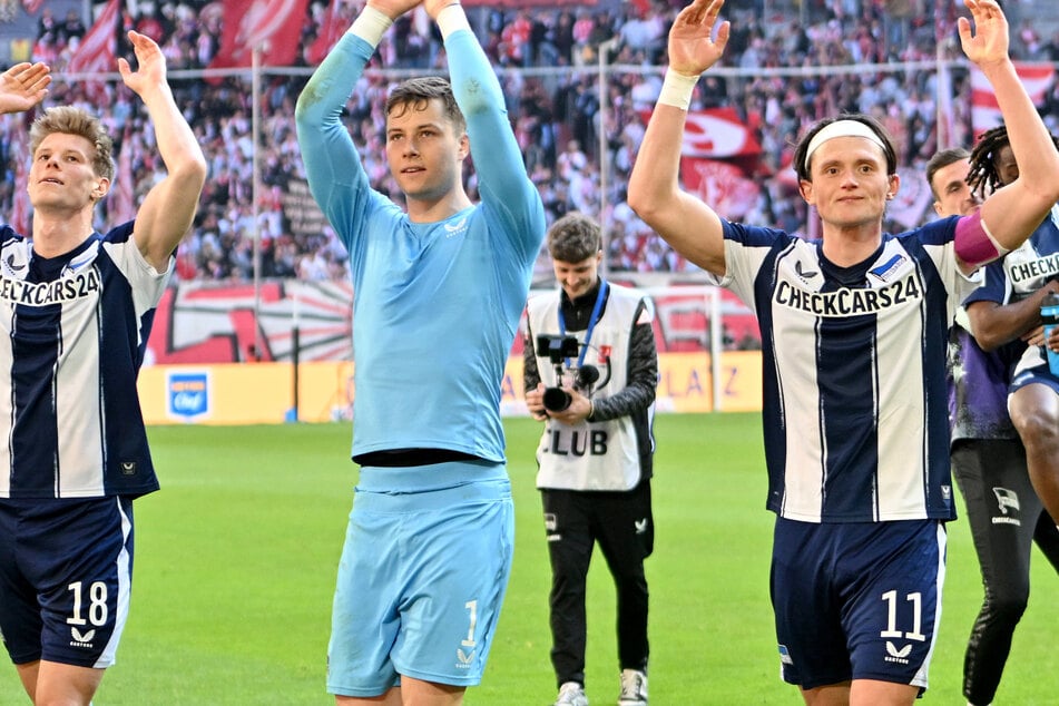 Zwei absolute Leistungsträger bei Hertha BSC: Fabian Reese (28, r.) und Tjark Ernst (23, M.).