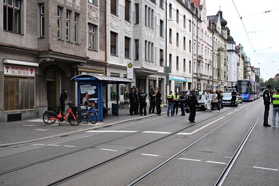 Die Haltestelle Clemensstraße in Schwabing wurde gesperrt.
