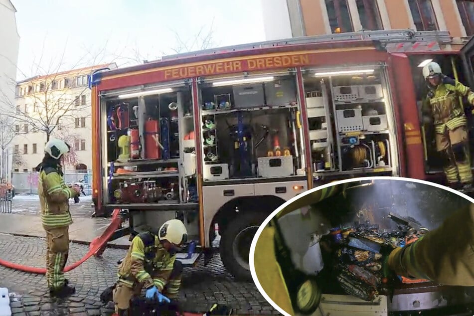 Dresden: Feuerwehr Dresden im Einsatz: Brandursache verwundert selbst die Kameraden