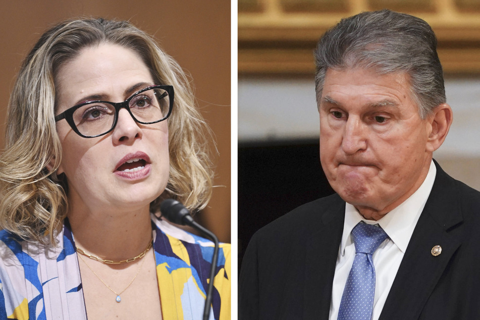 Arizona Sen. Kyrsten Sinema and West Virginia Sen. Joe Manchin sided with Republicans in opposing filibuster changes for voting rights.