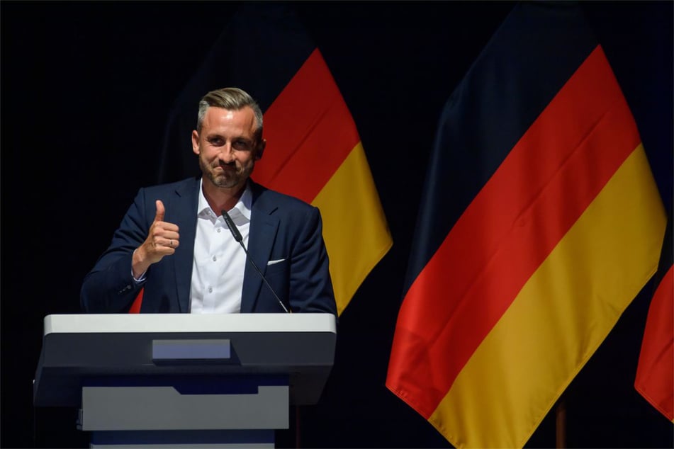 AfD-Spitzenkandidat Ulrich Siegmund (35) beim Bundeskongress der AfD-Jugendorganisation "Generation Deutschland".