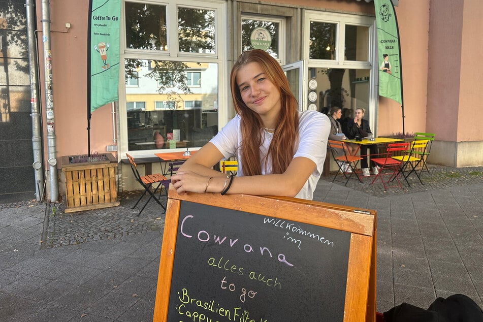 Gastronomin Paula Mücke (19) eröffnet in der Magdeburger Innenstadt das neue vegane Café "Cowvana".