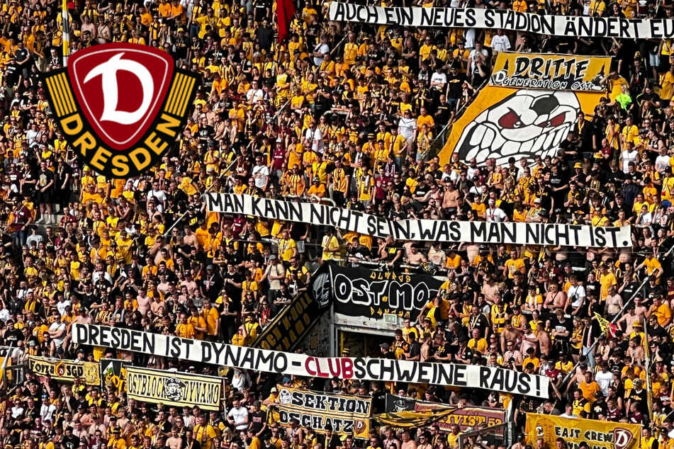 Der Hass geht weiter: SGD-Anhänger feuern mit Banner gegen DSC und Steyer-Stadion