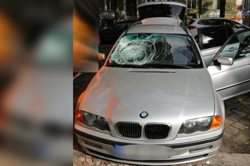 Mit diesem BMW wurden die Frau und ihre Tochter angefahren und schwer verletzt.