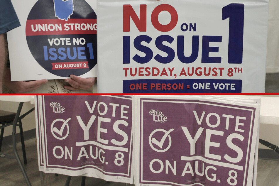 Ohio is voting on an "Issue 1" special election that will decide whether amending the state's constitution will need 60% of the vote.