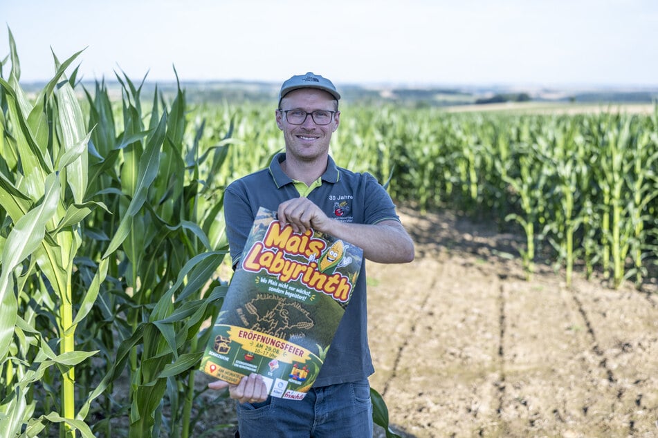 Stefan Wunderlich (31) freut sich auf das Maislabyrinth.