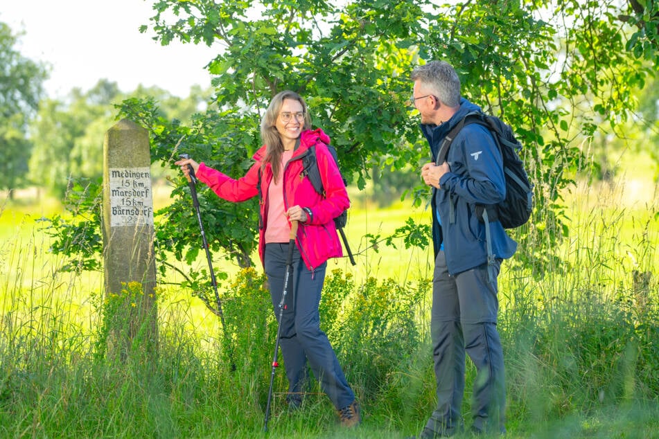 Unterwegs auf einem der sieben "Wanderlieblinge" durch das wunderschöne Elbland.