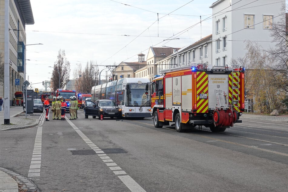 Auf der Freiberger Straße hat es am Freitagnachmittag gekracht.