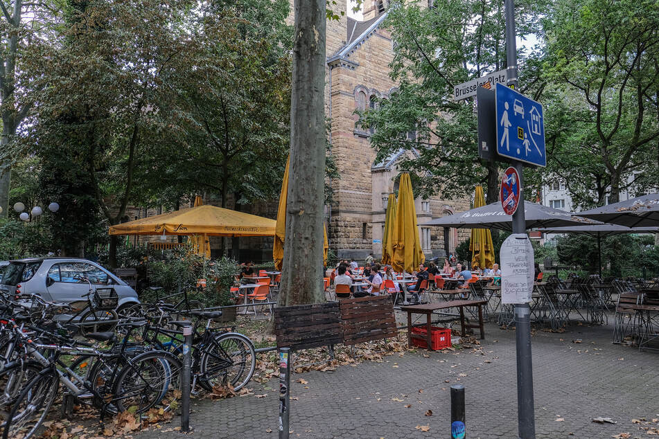 Der Brüsseler Platz im Belgischen Viertel gilt als beliebter Treffpunkt. (Archivfoto)
