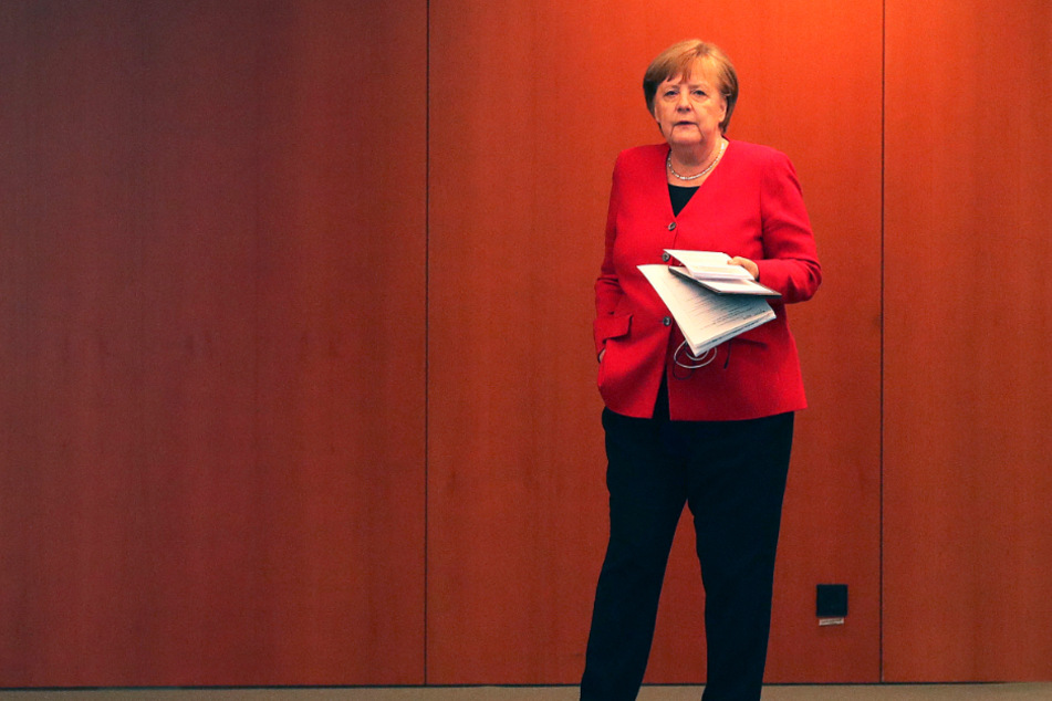 Merkel am Mittwochnachmittag.