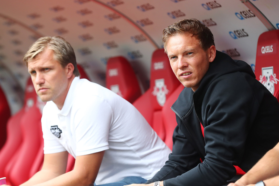 Julian Nagelsmann (33, re.) ist der Wunschkandidat für die Nachfolge von Hansi Flick bei den Bayern und auch Markus Krösche (40) wird derzeit häufiger mit anderen Klubs in Verbindung gebracht.