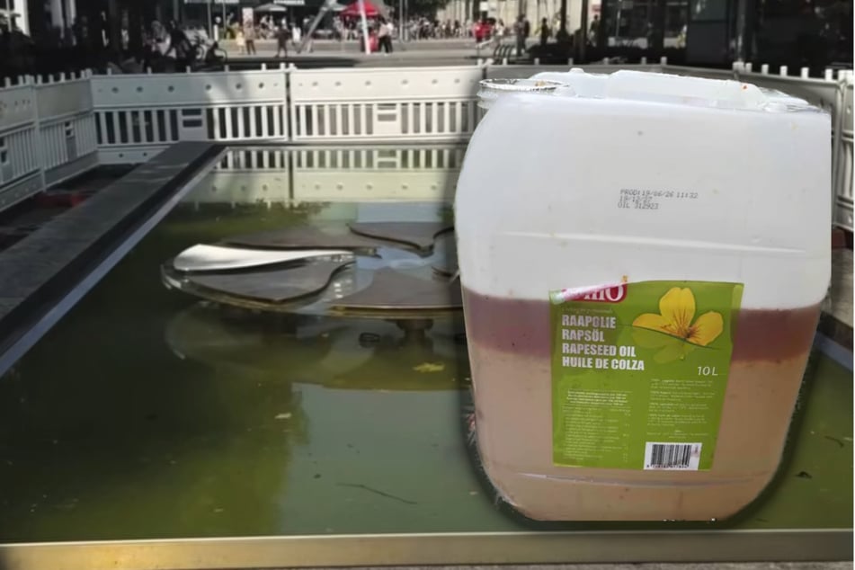 Dresden: 35 Liter Frittieröl in Brunnen an Prager Straße gekippt: Stadt Dresden ächzt