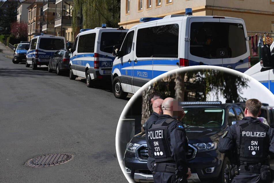 Großer Polizeieinsatz in Heidenau: Das steckt dahinter