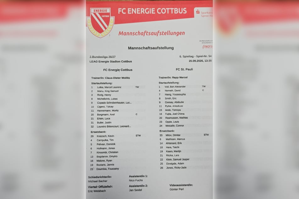 So starten beiden Teams ins Spiel.