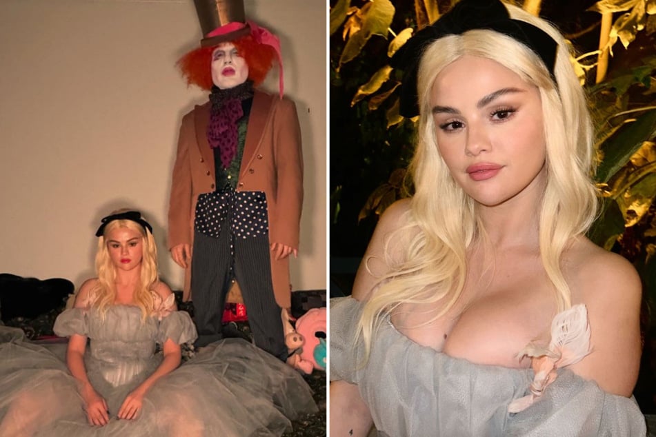 Selena Gomez goes blonde for magical Halloween costume with Benny Blanco